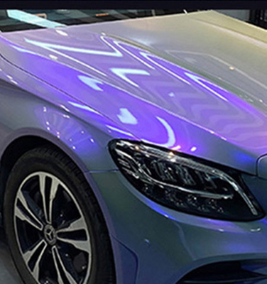 Het verschuifbare Laserblauw schittert de Film140gsm Dikte van de Autoomslag