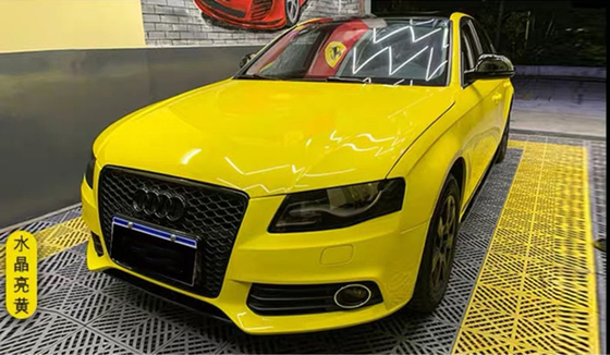 Polijst de Gele Metaalversie van de de Film Verschuifbare Anti UVlucht van de Autoomslag