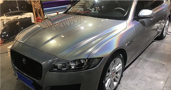 Matte Gold Laser Grey Glitter-de Luchtversie die van de Autoomslag niet 140gsm langzaam verdwijnen