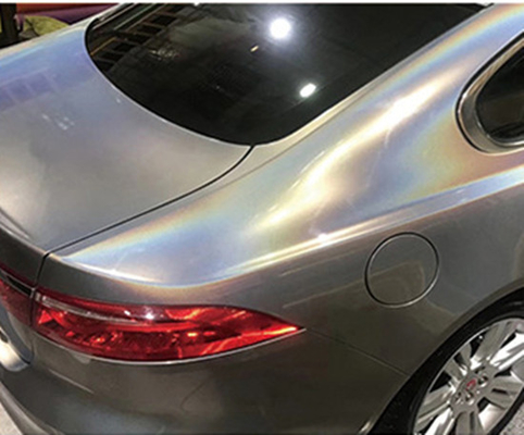 Matte Gold Laser Grey Glitter-de Luchtversie die van de Autoomslag niet 140gsm langzaam verdwijnen
