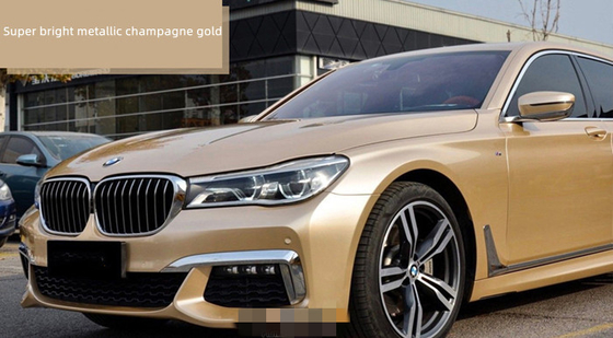 HUISDIEREN Super polijst Helder Auto Vinylomslag Metaalchampagne gold
