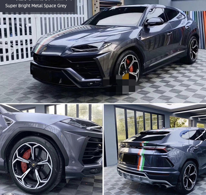 Grey Gloss Car Vinyl Wrap met van de de Voeringsbel van de HUISDIERENversie Vrije het Metaalruimte