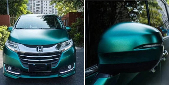 De elektrische Optische Helende Technologie van Emerald Matte Car Vinyl Wrap Self