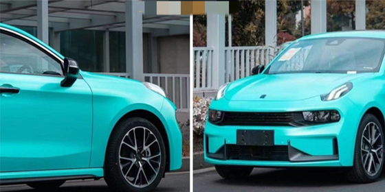 Matte Tiffany Car Wrap Film Air-Versie met Verwijderbare Acrylkleefstof