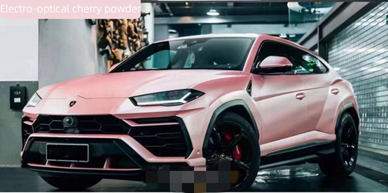 30µm Matte Car Vinyl Wrap Removable Bel Vrije Elektrooprical Cherry Powder