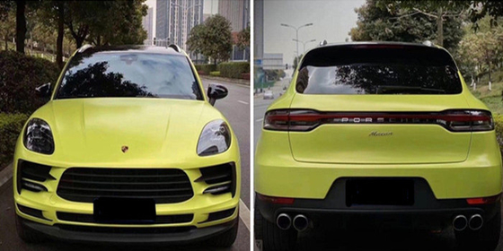 HUISDIER Swipeable 60µM de Duidelijke Verwijderbare Acrylkleefstof van Light Bud Green Car Vinyl Wrap