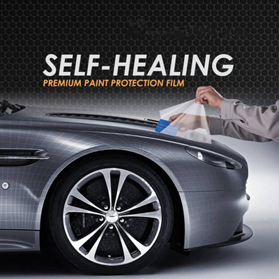 Super plus Glanzende Transparante Autobustehouder Zelf Helende 8 MIL Car Protection Film