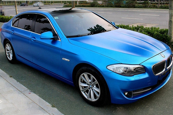 Crystal Matte Metallic Blue Vinyl Wrap-Bestand Broodjes Verschuifbare Kras