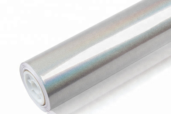 Polymere Gekalanderde Diamond Silver Glitter Car Wrap-zelfklevende Film