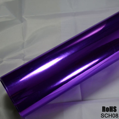 Verwijderbare Zelfklevende van de de Autoomslag van Chrome Blauwe de Spiegeleffect Vinylomslag 140gsm