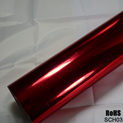 Polijst roze Chrome-Auto Vinylomslag met Verwijderbare Acrylkleefstof