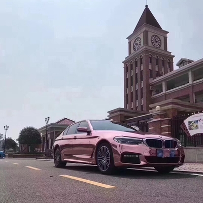 De zelf Helende Rose Gold Chrome Vinyl Car-Waterdichte Versie van de Omslaglucht