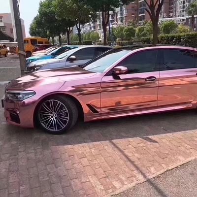 De zelf Helende Rose Gold Chrome Vinyl Car-Waterdichte Versie van de Omslaglucht
