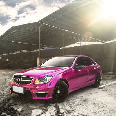 120µM Free Slideable Pink Chrome Weerstand van de de Film de Zoute Nevel van de Autoomslag