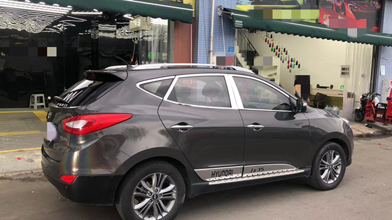 Van de de Versiefonkeling van laserash grey glitter vinyl wrap air UV Bestand