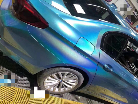 1.27m het Verschuifbare Laserblauw de Vinyl hoge Versie schittert van de Omslaglucht polijsten autoomslag