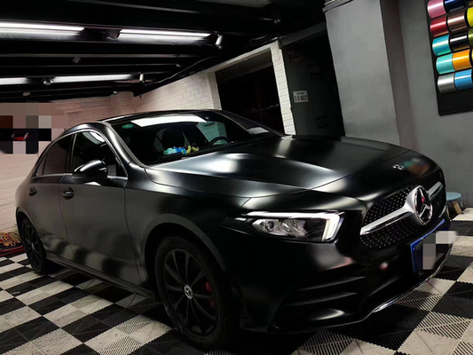 De zwarte Matte Car Vinyl Wrap Removable-Kras van Bellen Vrije Huiden Metaal