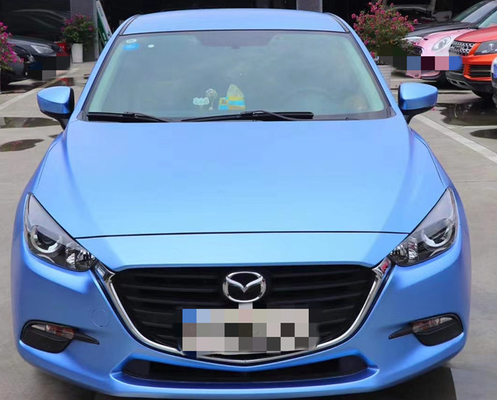 Het metaal Blauwe Duurzame niet Langzaam verdwijnen van Mistmatte car vinyl wrap film