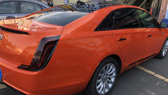 De verwijderbare Kleefstof polijst van de de Omslagkras van de Brand de Oranje Auto van de de Luchtversie Bestand Vinylomslag