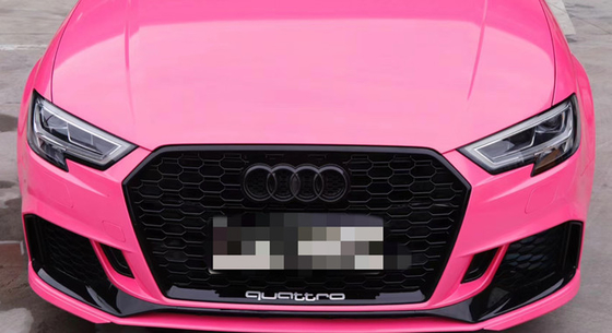 Hoog polijst Rose Red Car Wrap Slidable-Vinyl de Omslag UV Bestand van de Luchtversie