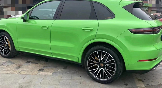 De polymere Gekalanderde Luchtbel Vrije Vinylomslag ultra polijst groene autoomslag