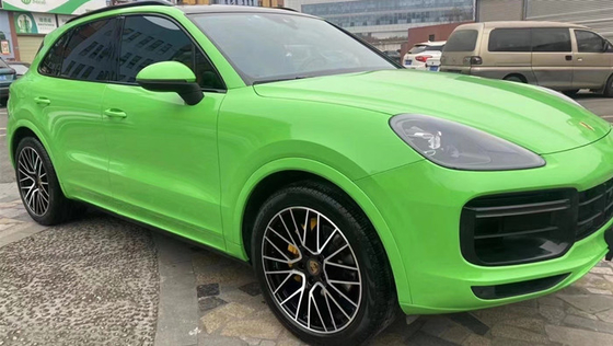 De polymere Gekalanderde Luchtbel Vrije Vinylomslag ultra polijst groene autoomslag