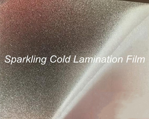 Semi Duidelijke Film 0.5mm van de Fonkelings Koude Laminering schittert Koude Lamineringsfilm