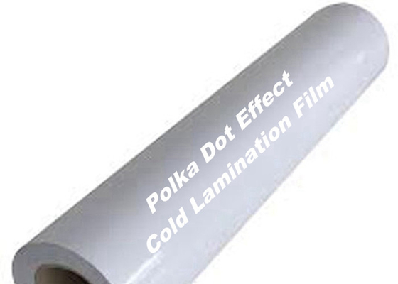 Het Lamineren van polkadot effect cold clear self de Zelfklevende Bestand Schuring van het Filmbroodje
