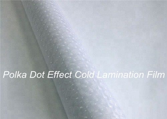 Het Lamineren van polkadot effect cold clear self de Zelfklevende Bestand Schuring van het Filmbroodje