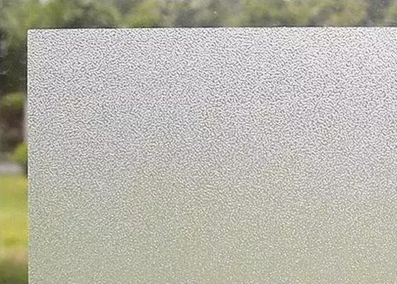 Wit Matte Frosted 0.8mm Decoratieve Glazen vensterfilm voor Privacy