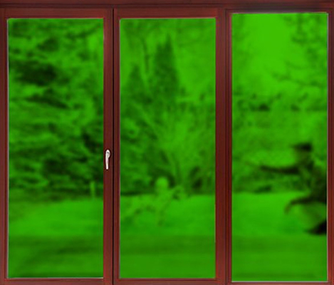 Van de Filmpvc van het gras Groen Berijpt Decoratief Glazen venster het Gezichtsmateriaal