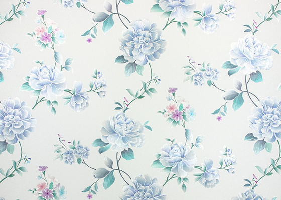Blauwe van de het Glazen vensterfilm van Rose Textured 3D Decoratieve UV Bestand