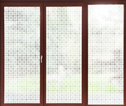 Twee Tone Sparkle Privacy Removable Decorative Statische Glazen venster de Film klampt zich vast