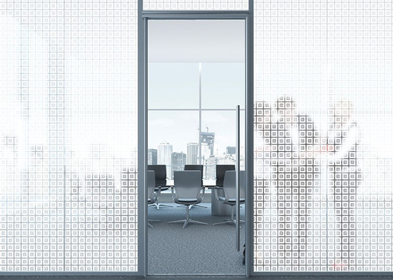 Twee Tone Sparkle Privacy Removable Decorative Statische Glazen venster de Film klampt zich vast