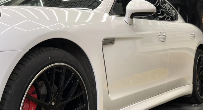Ultra polijst de Lichte van de de Hittebestendigheids140gsm Kras van de Ivoor Vinylomslag Omslag van de het Bewijsauto