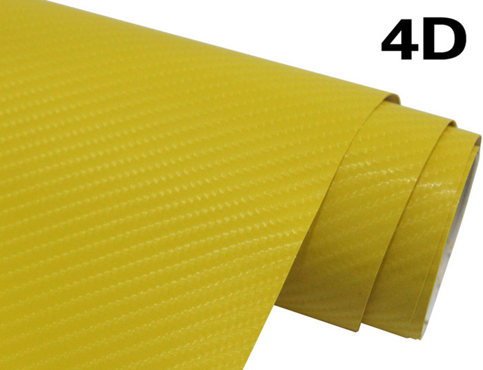 60µM 4D van de de OmslagLuchtbel van de Koolstofvezel de Vinyl Vrije Vinylomslag voor Voertuig Reclame