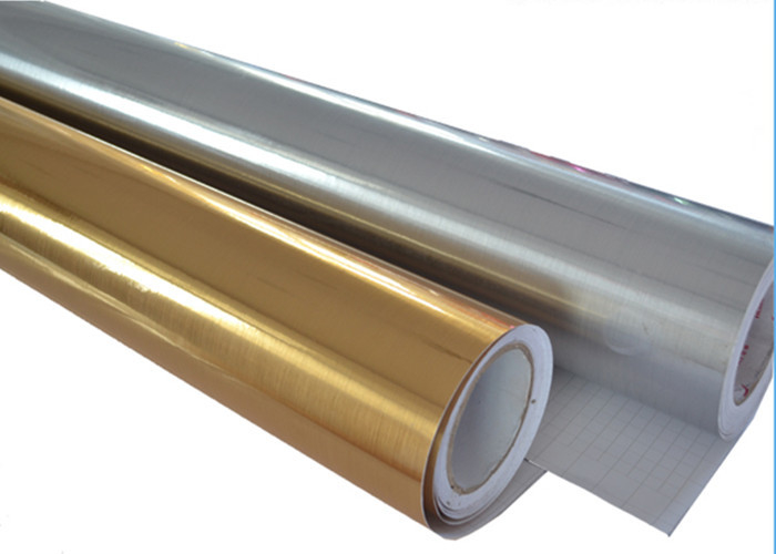 Pvc borstelde Gouden Zilveren Kleur die Vinylfilm voor Vensterdecoratie snijden